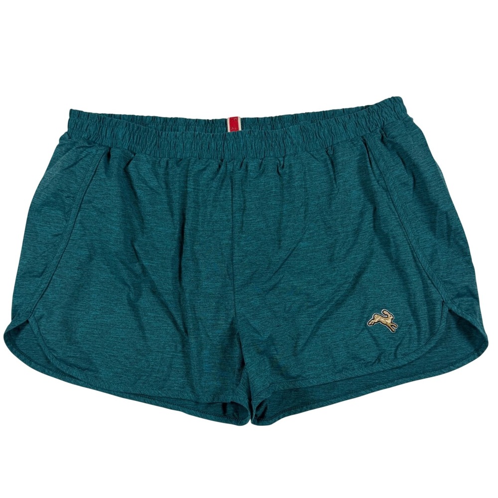 Tracksmith Women Twilight Shorts Teal Heather Running Training Size Medium